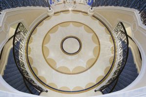 marble foyer large circle design